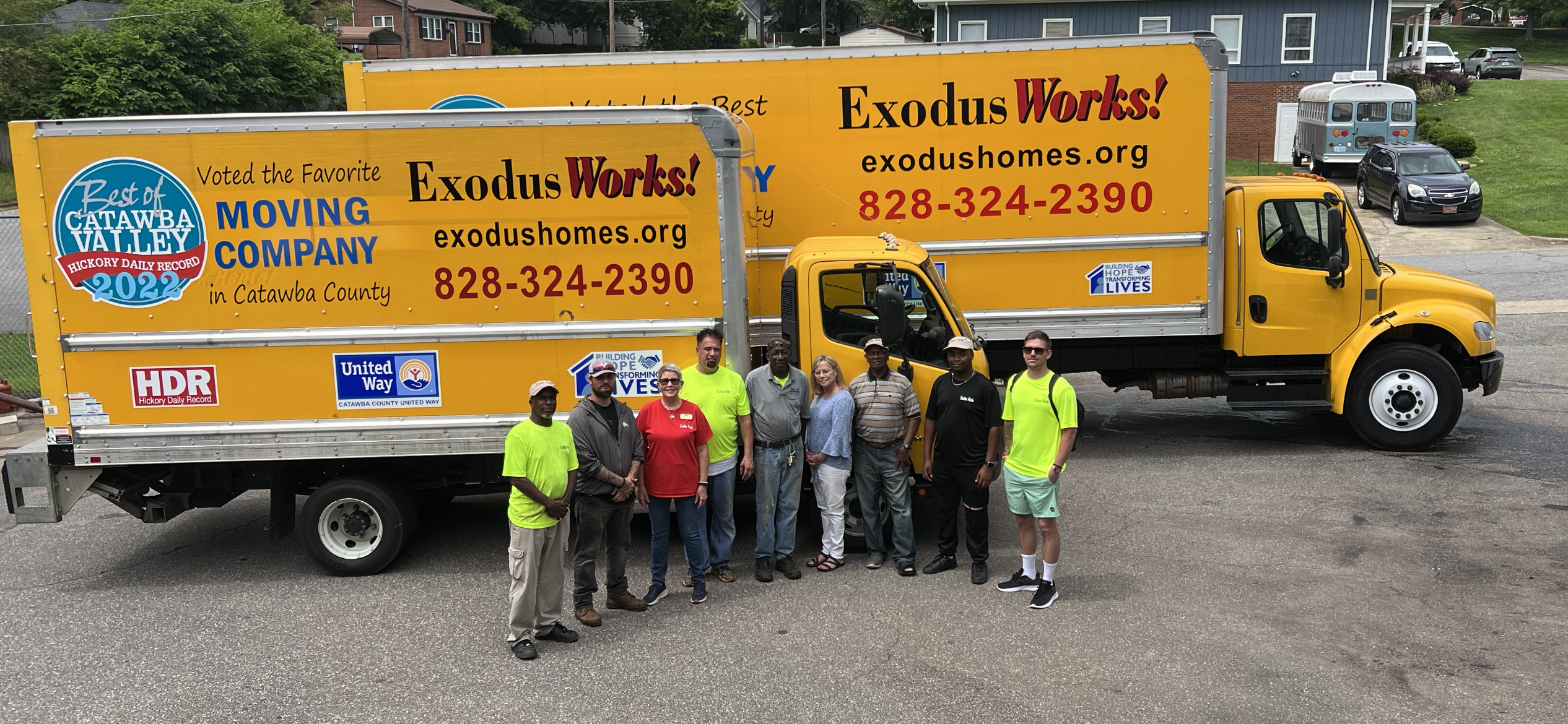 Four Local Foundations Fund New Moving Trucks for Exodus Works